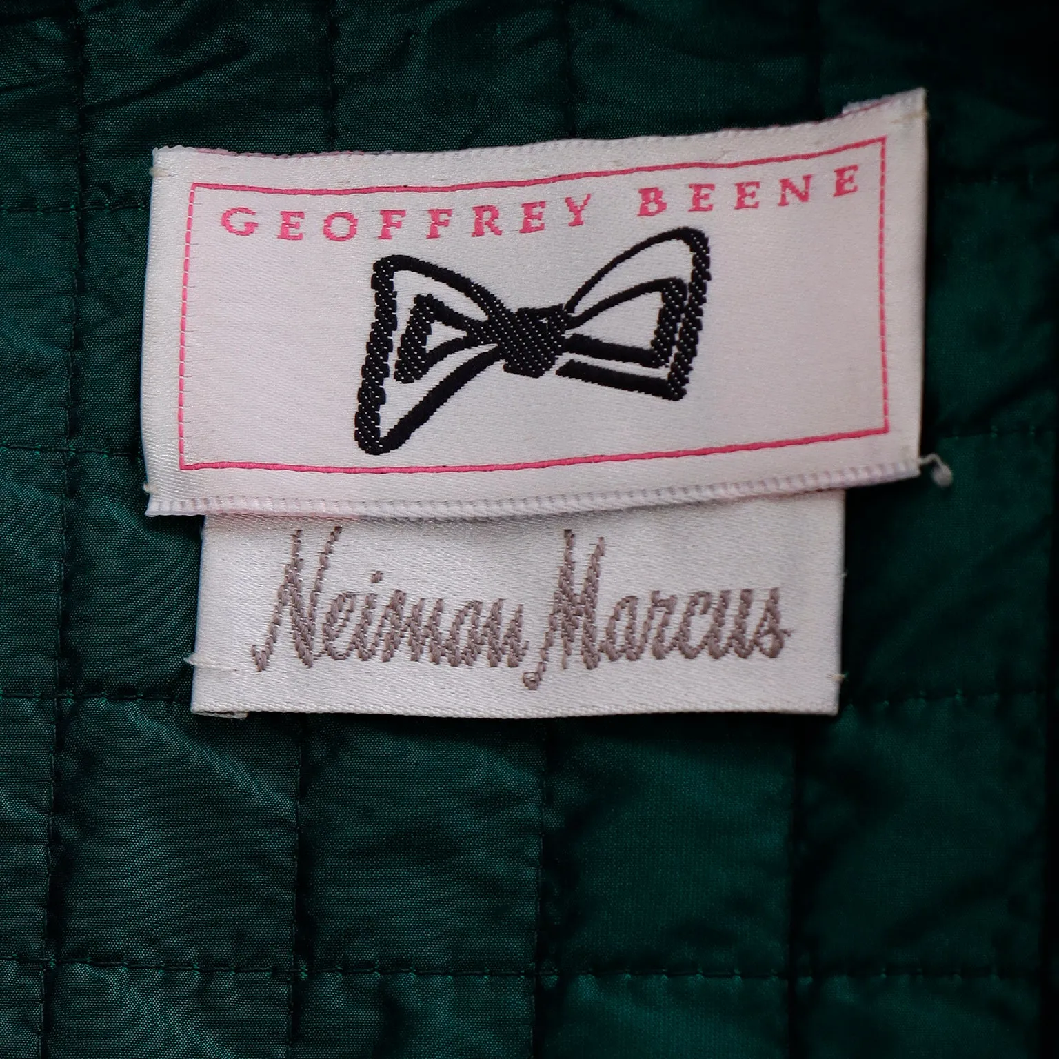 1980s Geoffrey Beene Green Plaid Cropped Zip Front Jacket