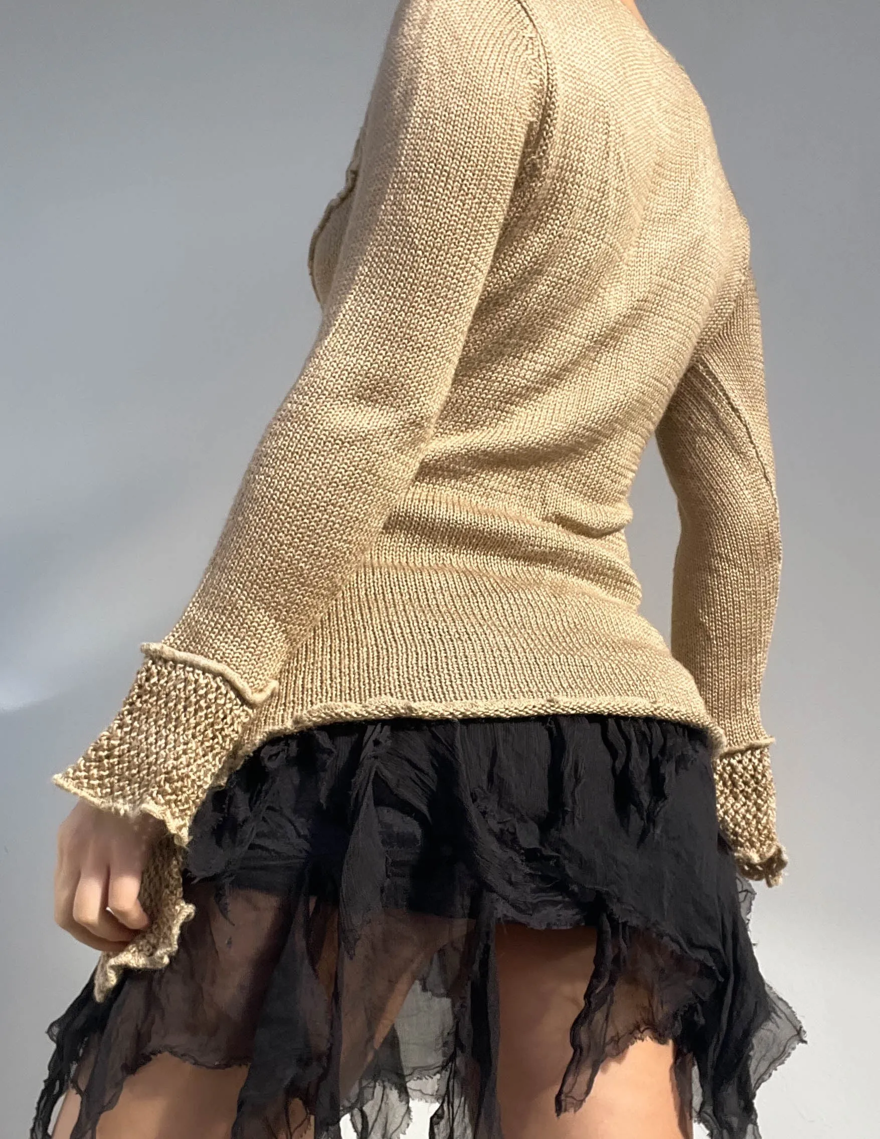 2000's Tan Fairy Knit (M)