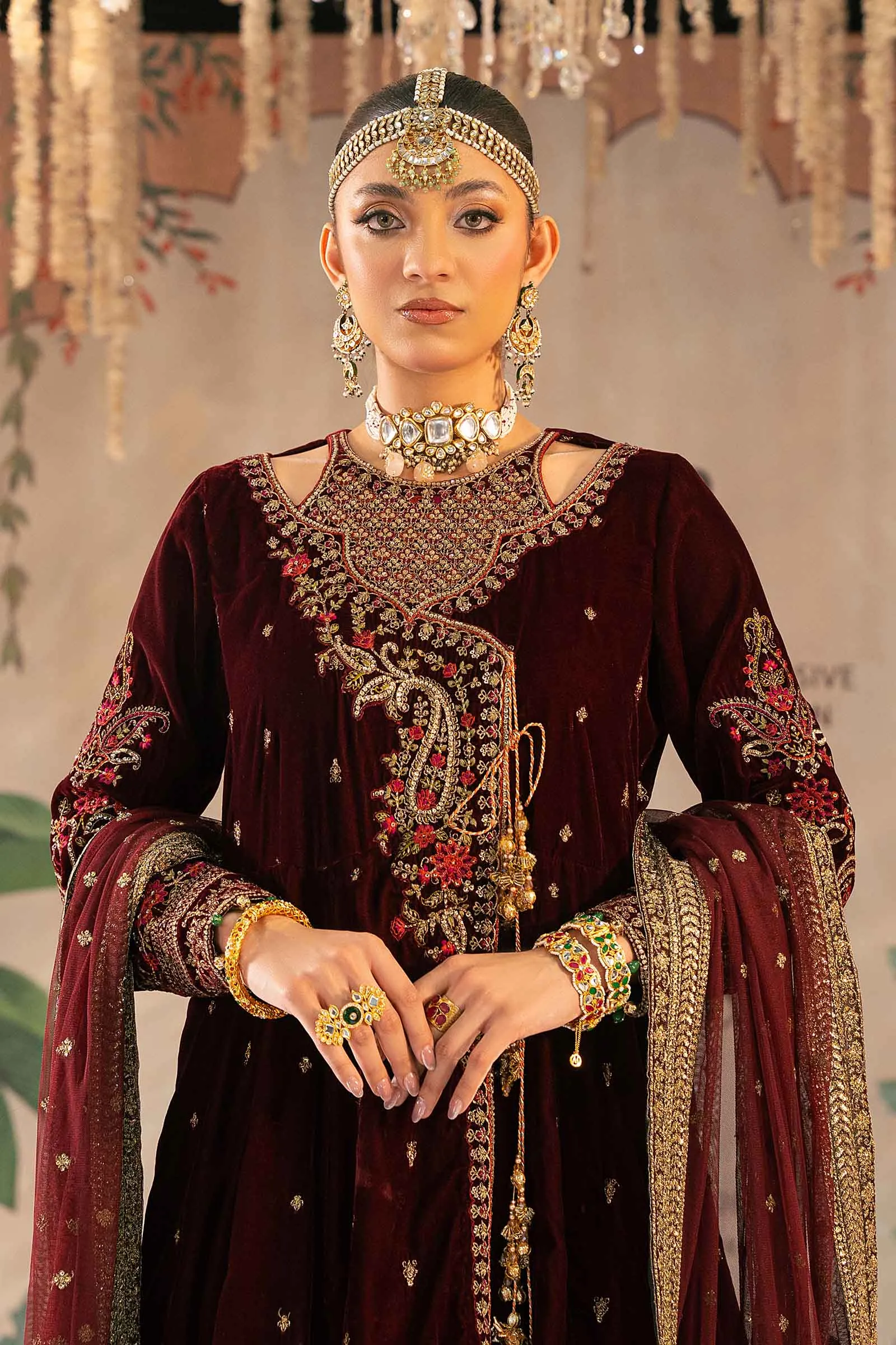 3 Piece Embroidered Velvet Suit | SF-W24-02