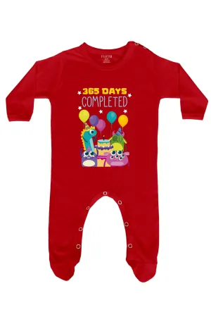 365 Days Completed Baby Romper | Onesies - Party Romper