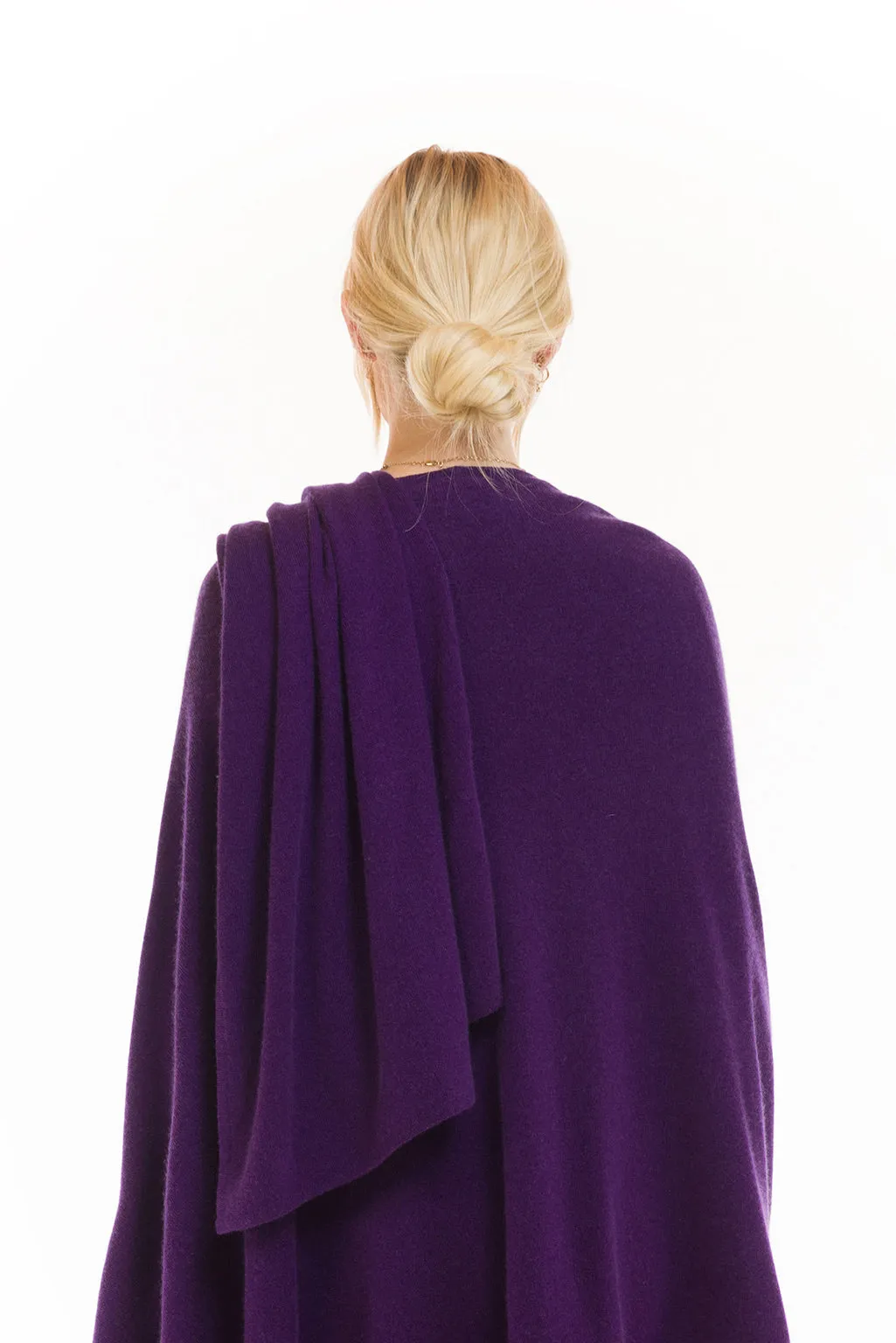 4 PLY AVALON CASHMERE CAPE PURPLE