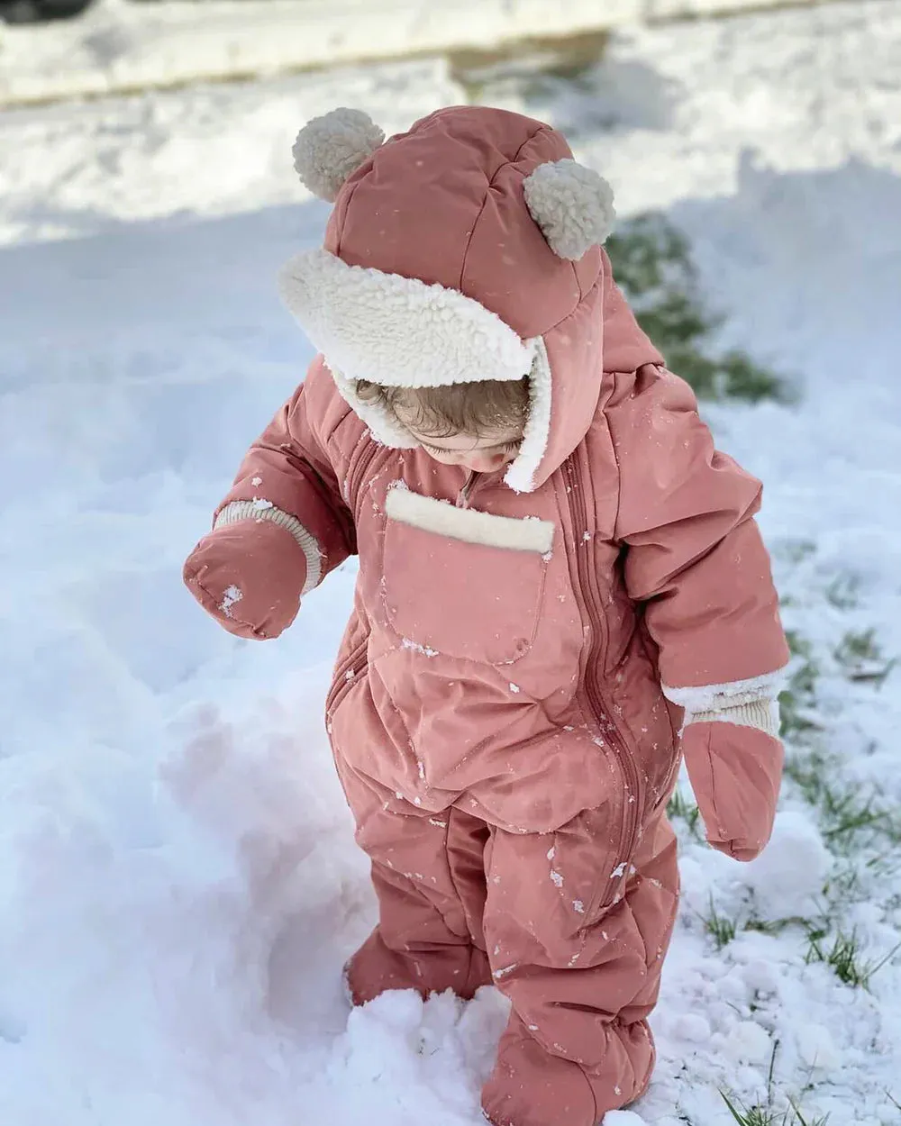 7 A.M. Baby Snow Jumpsuit - Benji Plush