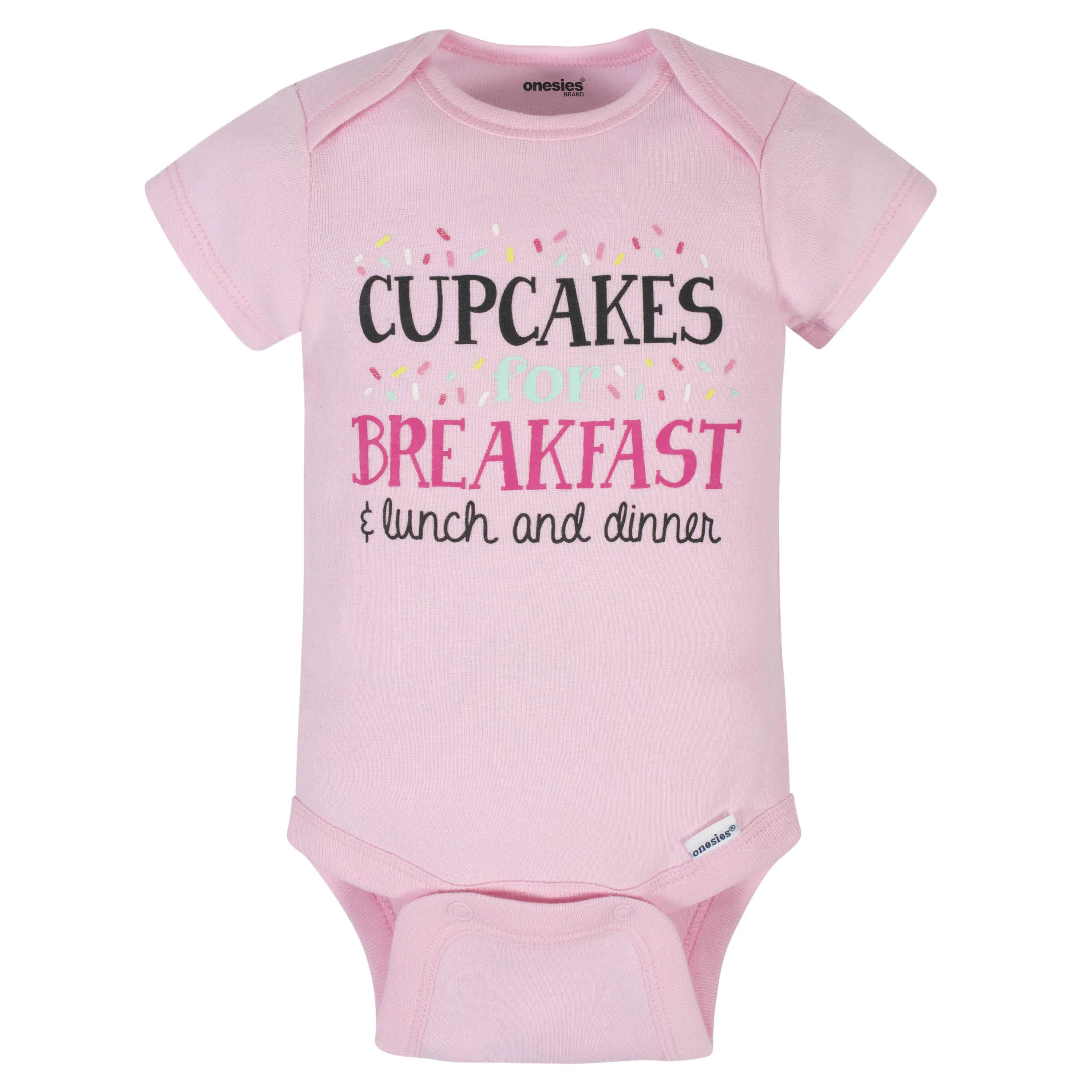 8-Pack Baby Girls Sweet Treats Onesies® Brand Bodysuits