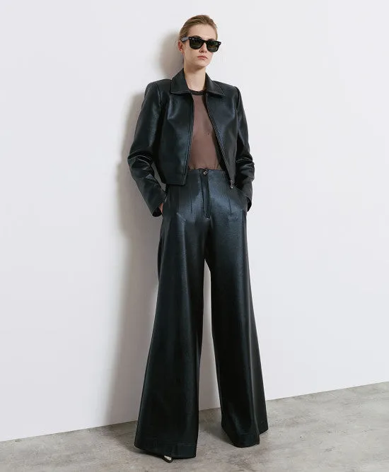 Access Fashion Black Shimmery Textured Trouser