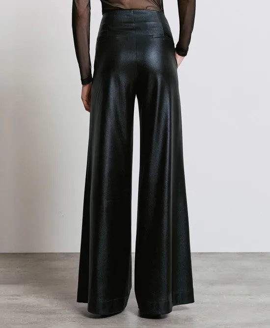 Access Fashion Black Shimmery Textured Trouser