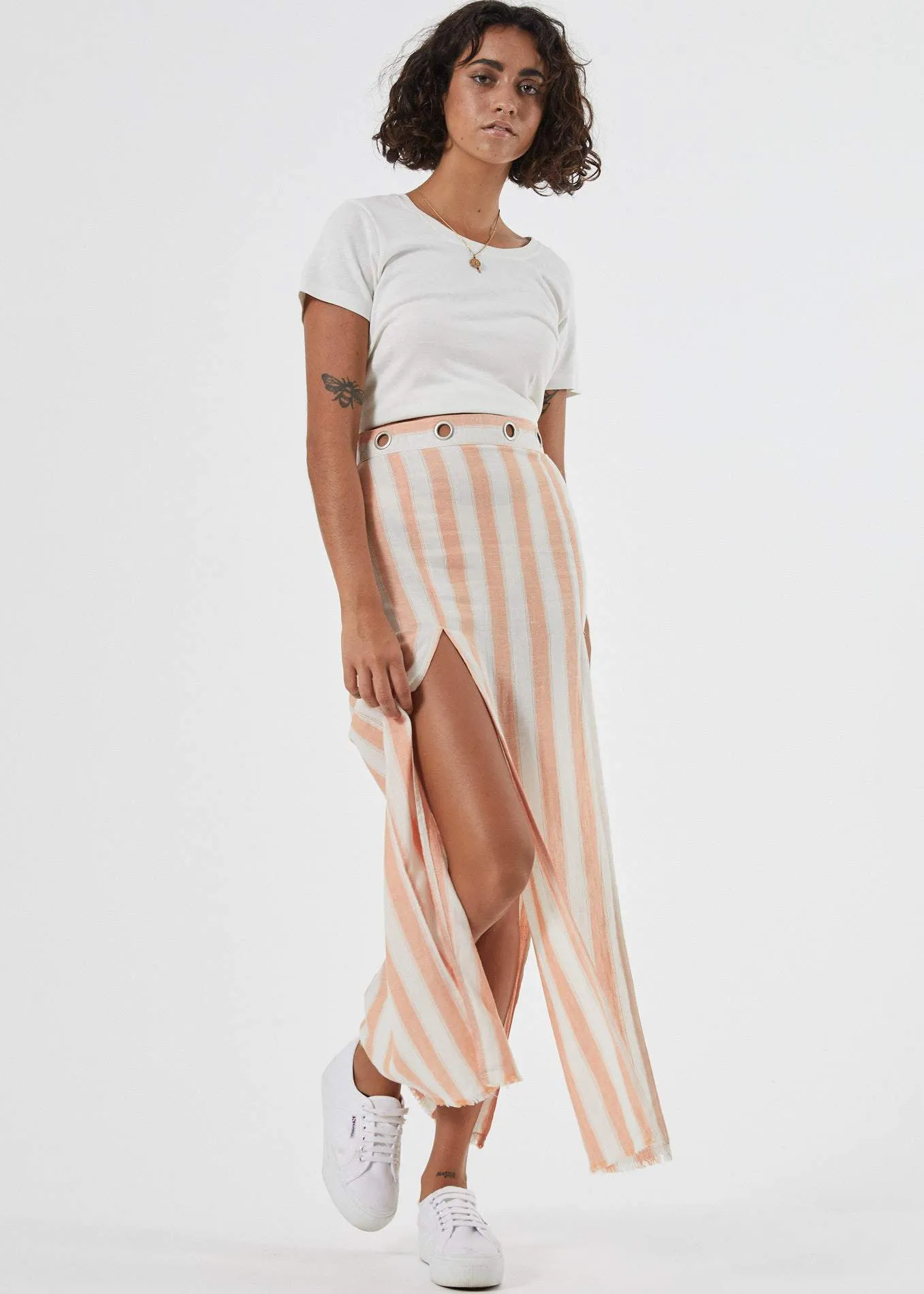 Afends Womens Nancy - Hemp Split Skirt