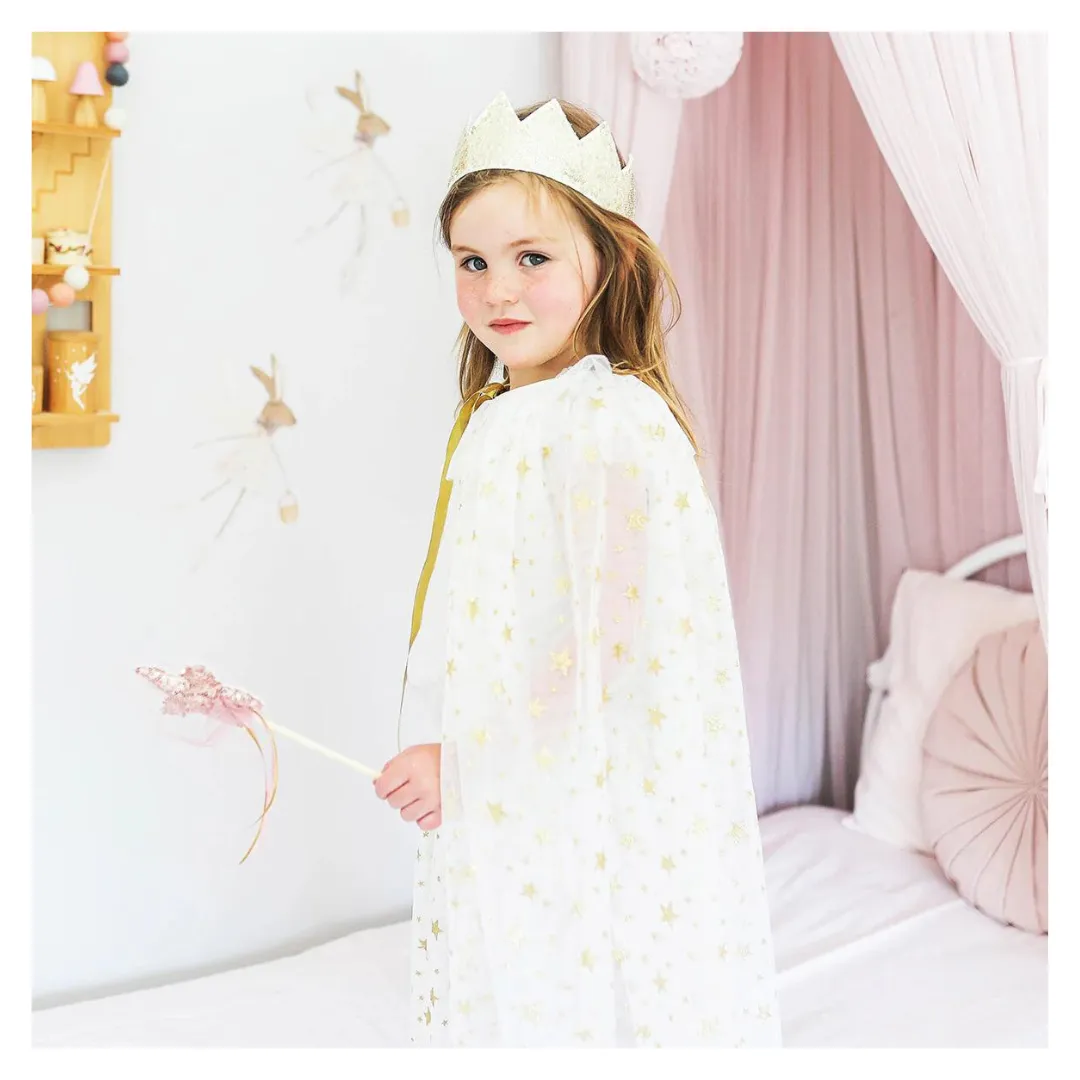 Alimrose - Tulle Star Cape Ivory