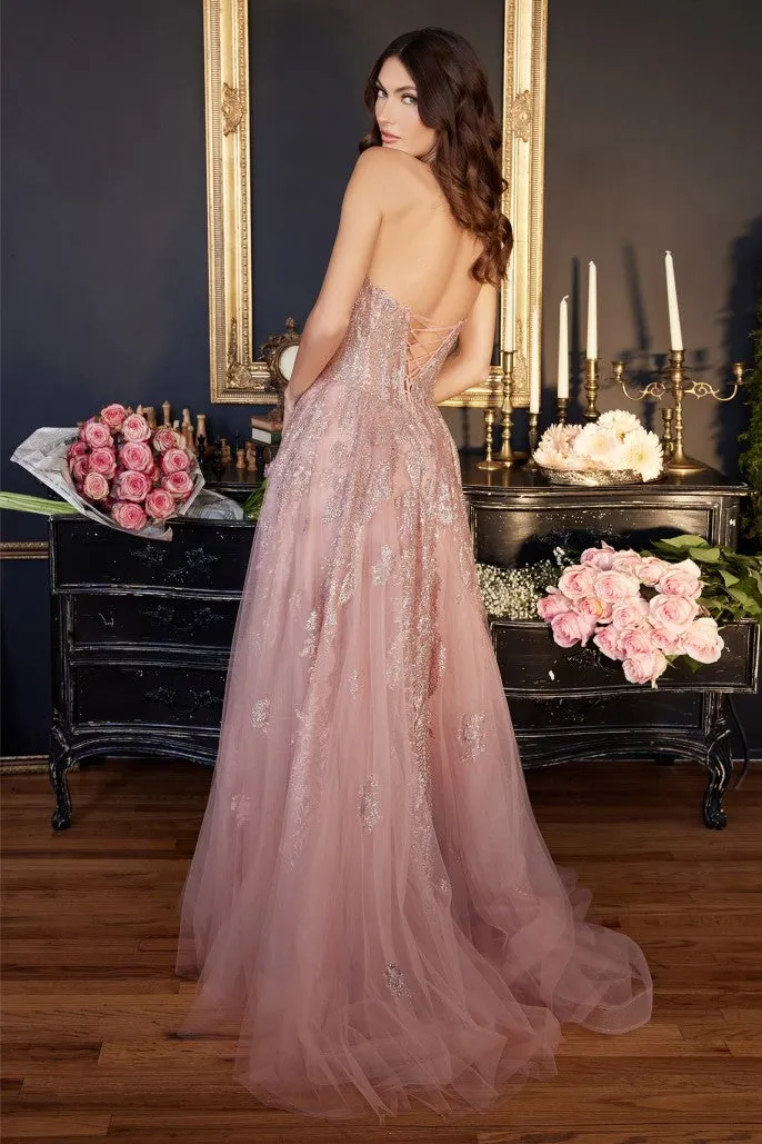 Amore | Strapless Layered Tulle Ball Gown | LaDivine J852