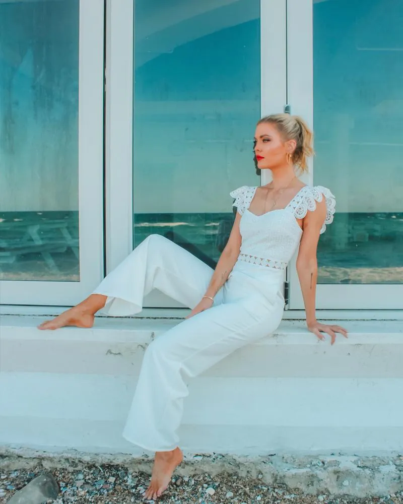 Anastasia Jumpsuit- White