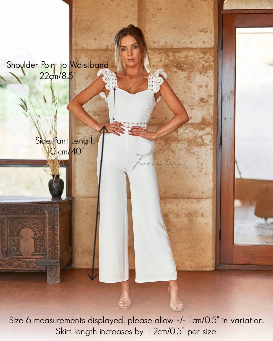 Anastasia Jumpsuit- White