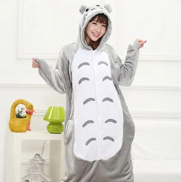 Animal Stitch Kigurumi Unicorn Onesie Adult Teenagers Women Pajamas Funny Flannel Warm Soft Overall Onepiece Night Home Jumpsuit