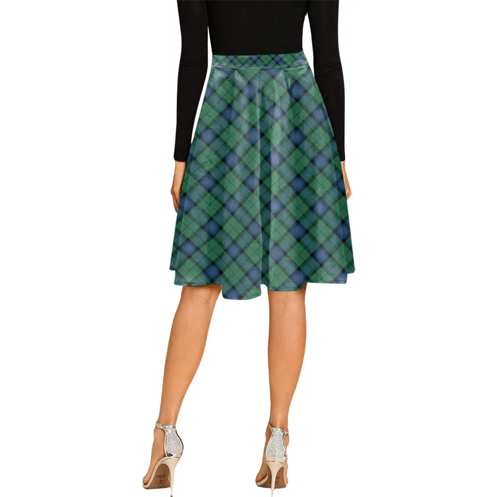 Armstrong Ancient Tartan Melete Pleated Midi Skirt