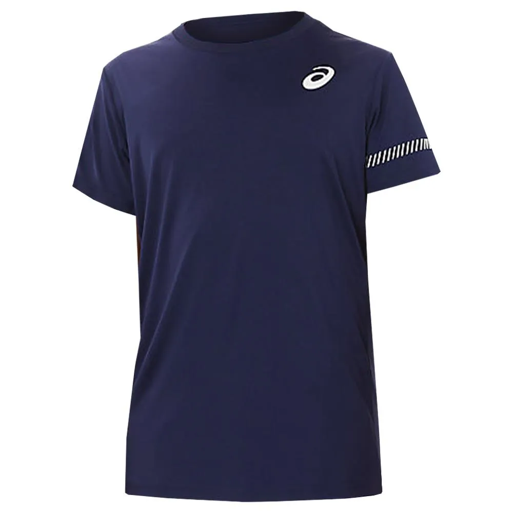 Asics Boys Tennis Short Sleeve - Peacoat