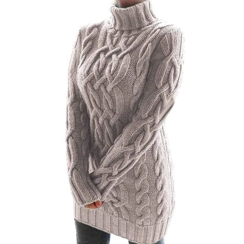 Autumn Turtleneck Women Dress