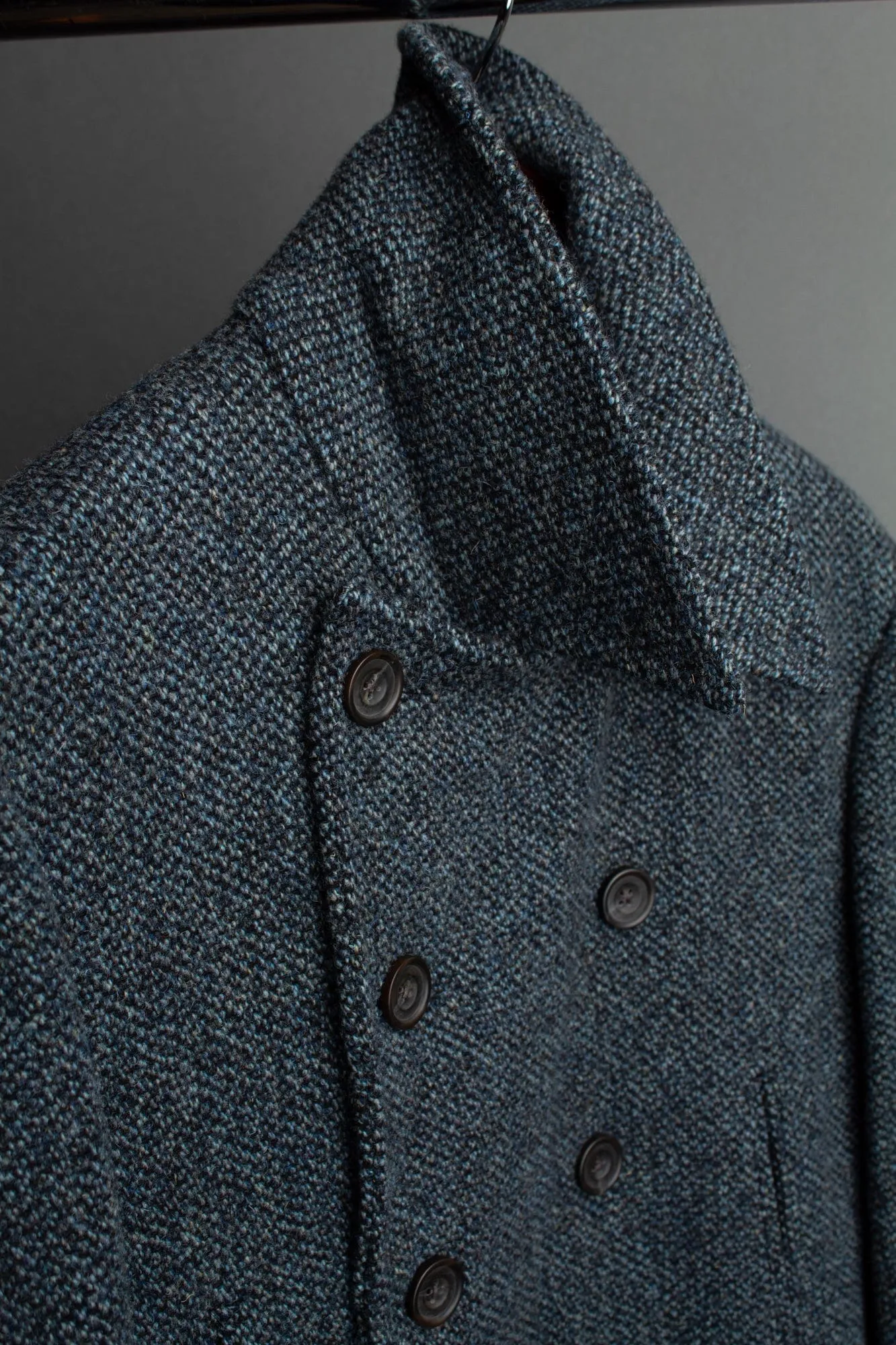 Barley Corn Soft Wool Peacoat