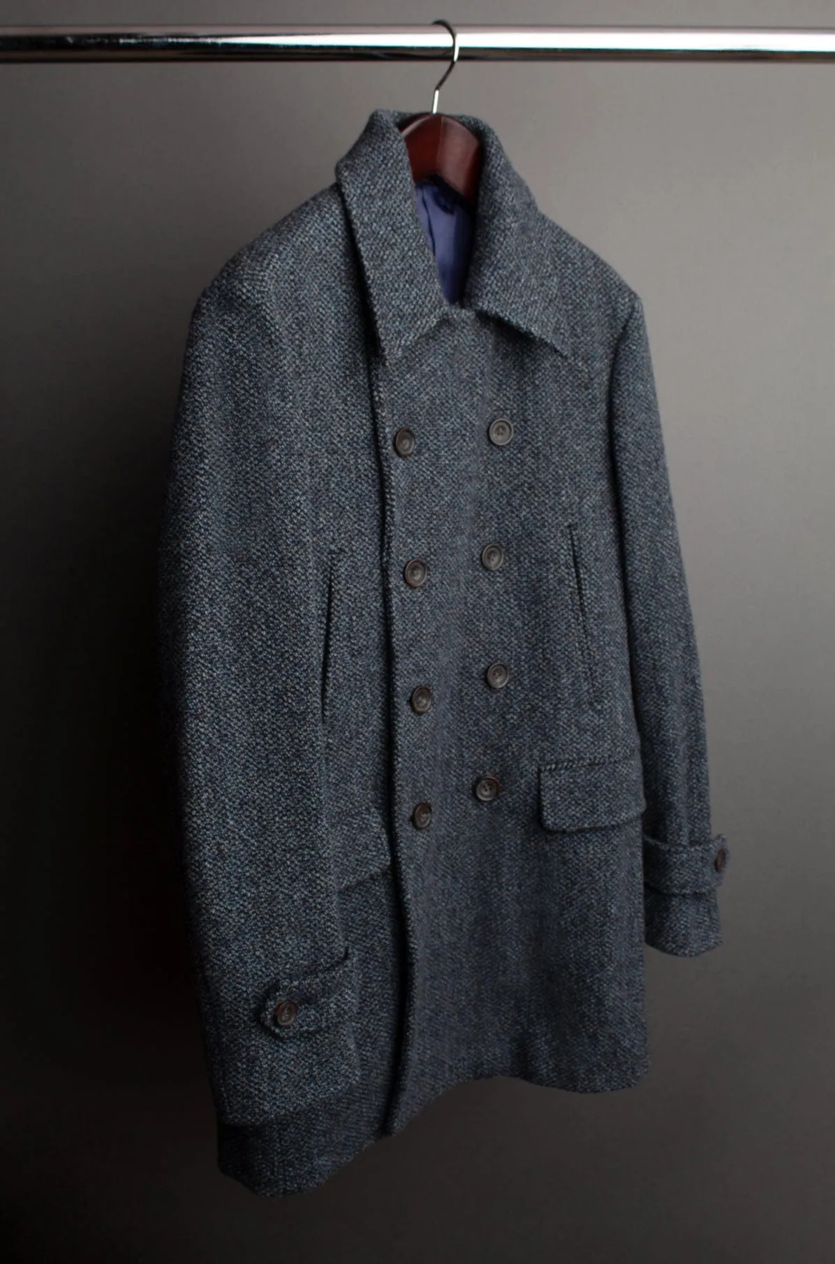 Barley Corn Soft Wool Peacoat