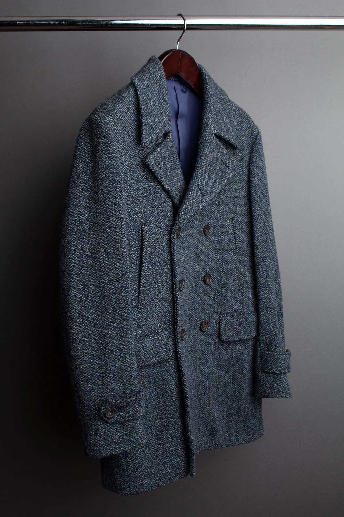 Barley Corn Soft Wool Peacoat