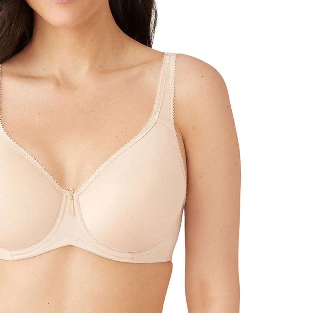 Basic Beauty Lightly Padded Wired Full Coverage Full Support Everyday Comfort Spacer Cup Bra-Beige