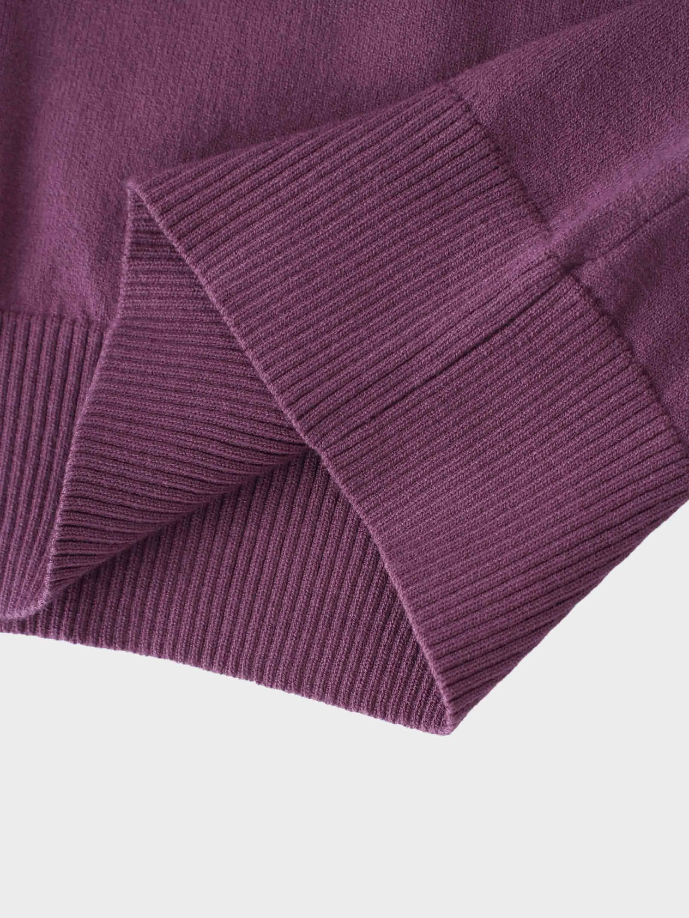 Beaded Turtleneck-Purple