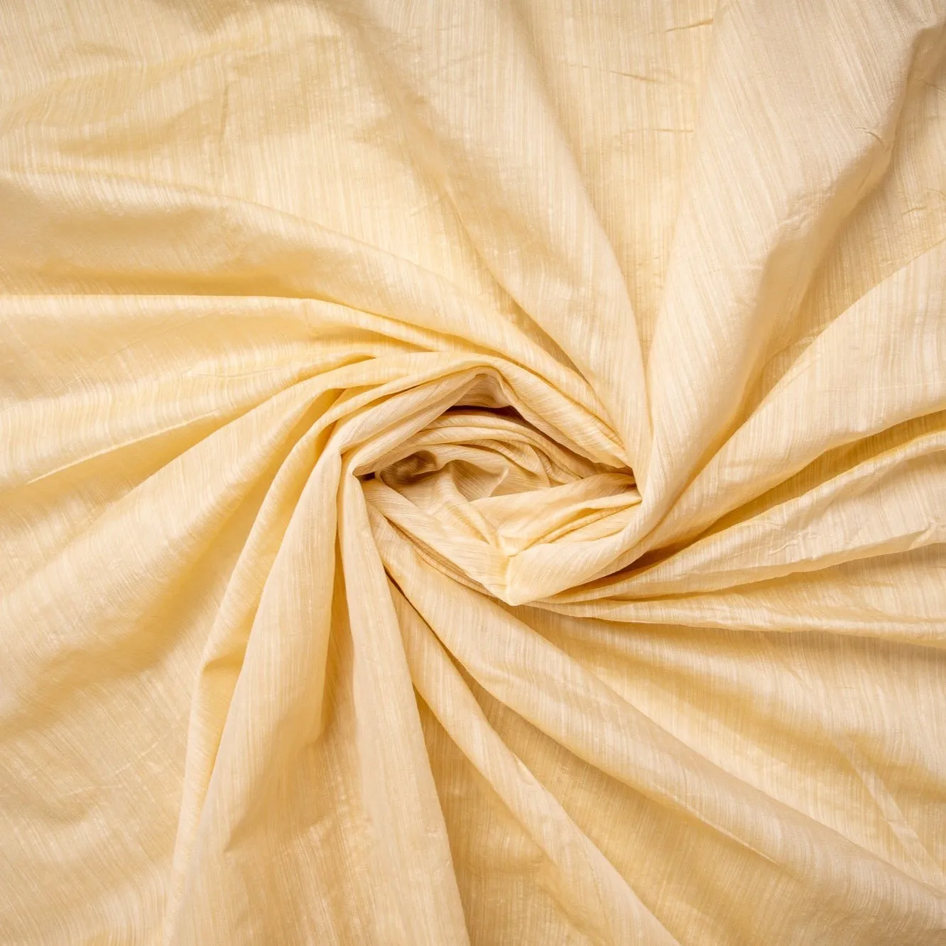 Beige Gold Solid Dupion Silk Fabric TU 2339