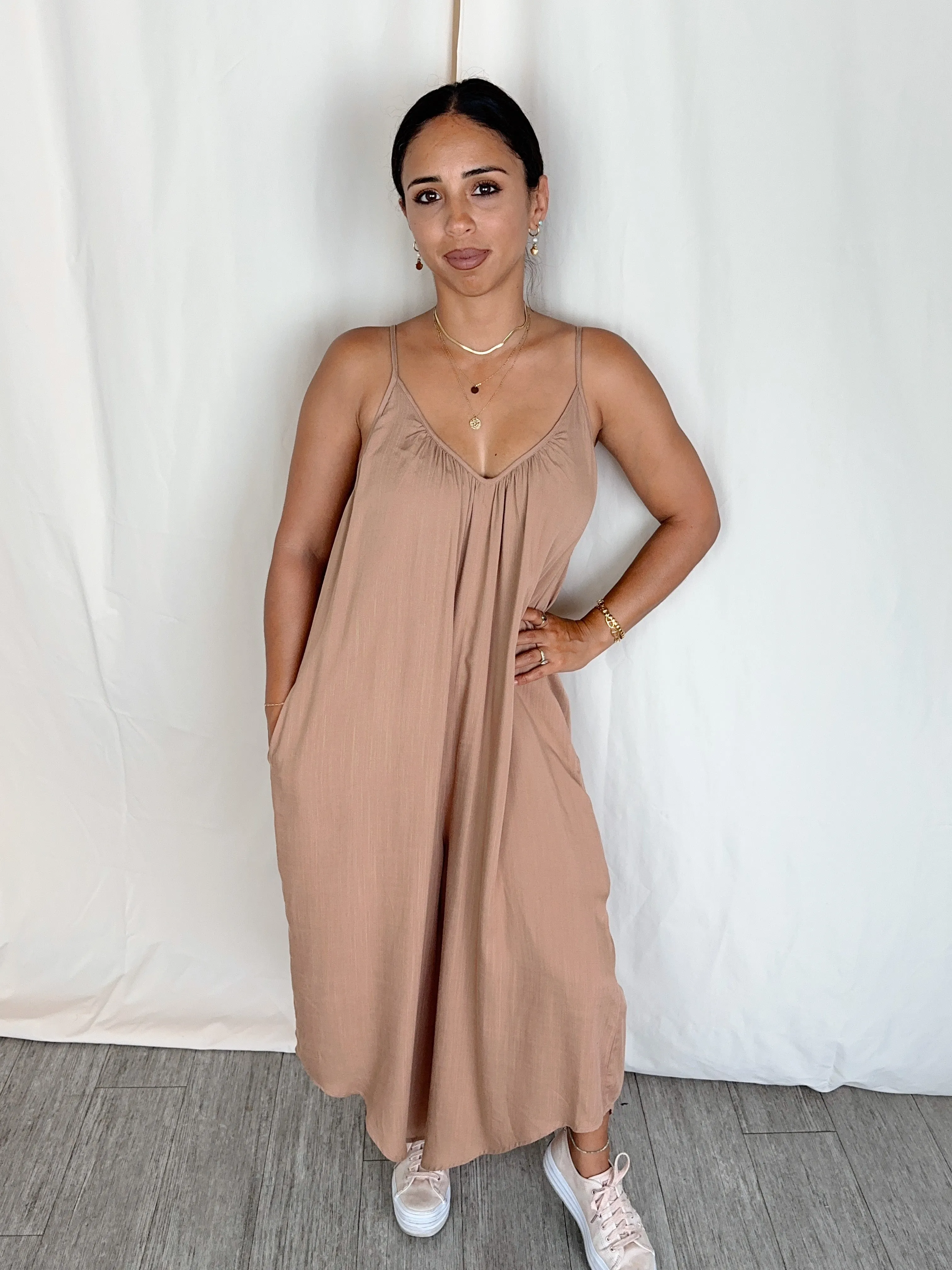 Beige Jumpsuit