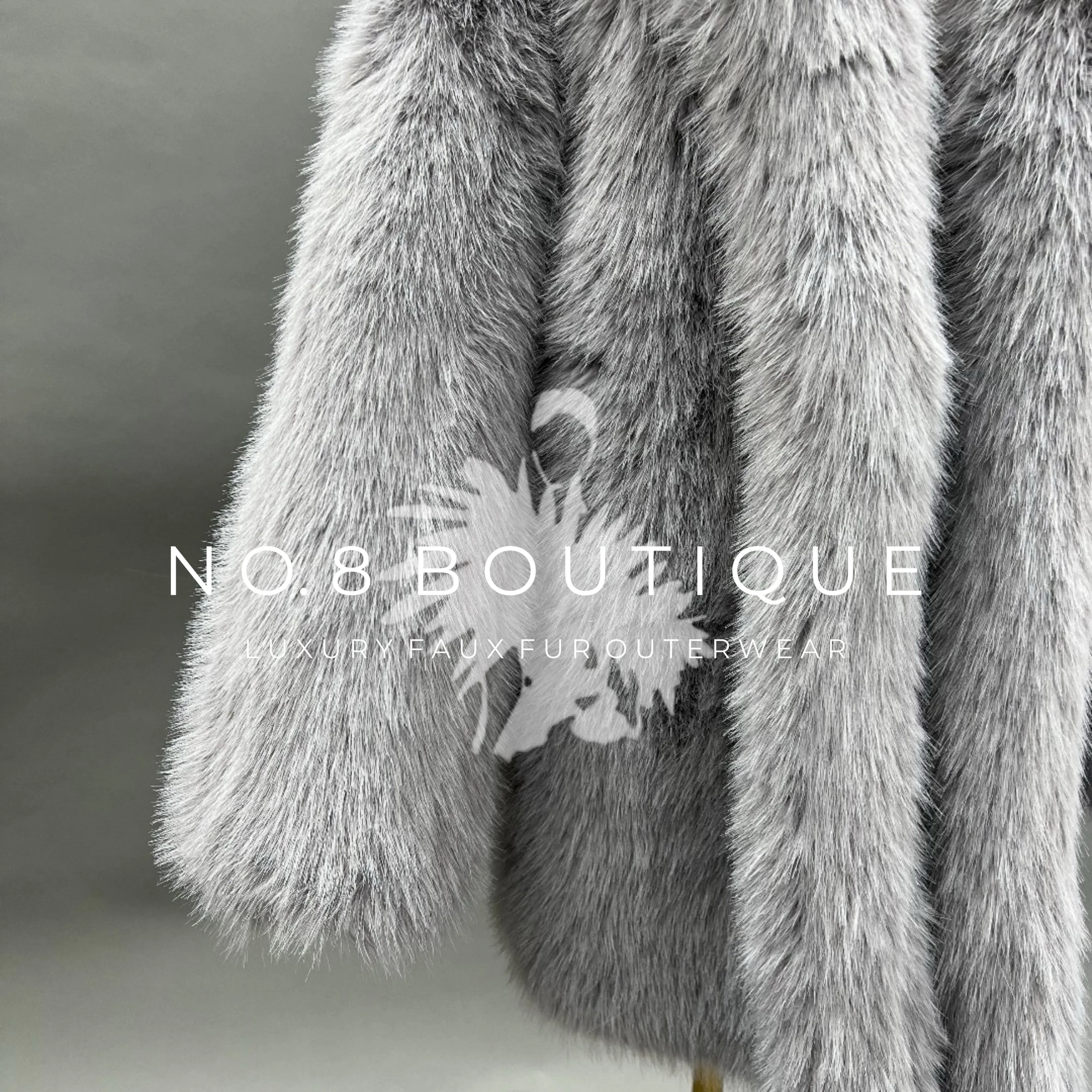 Berlin Collar Long Faux Fur Coat