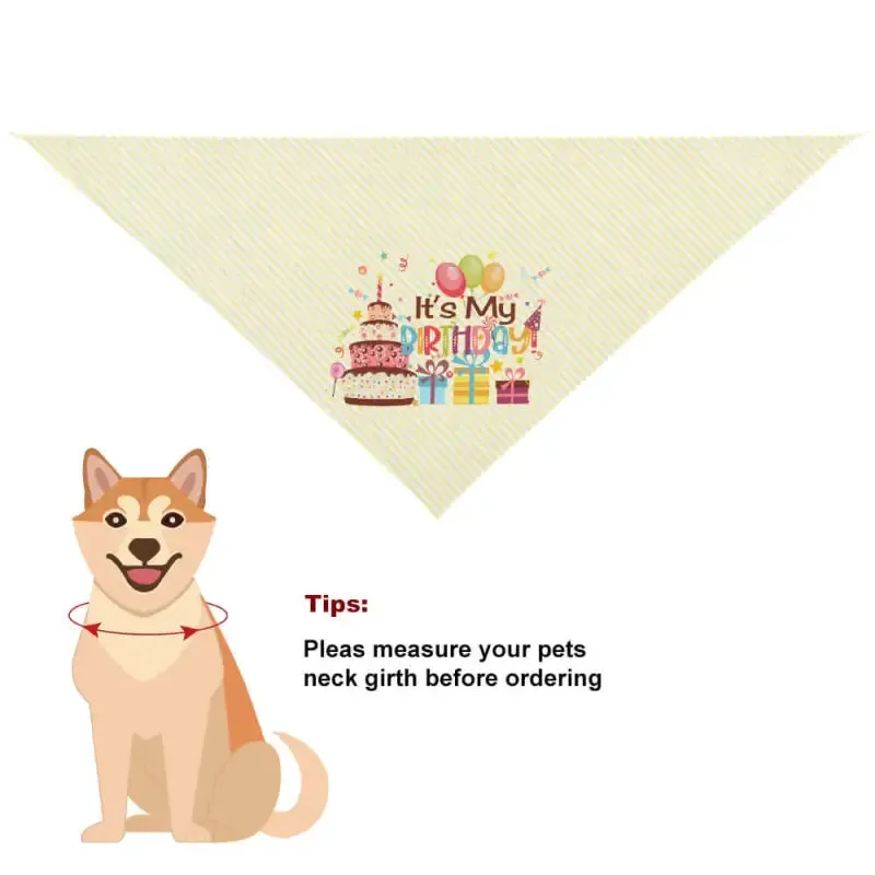 Birthday Pet Scarf for Dogs and Cats to Celebrate Your Furry Friend