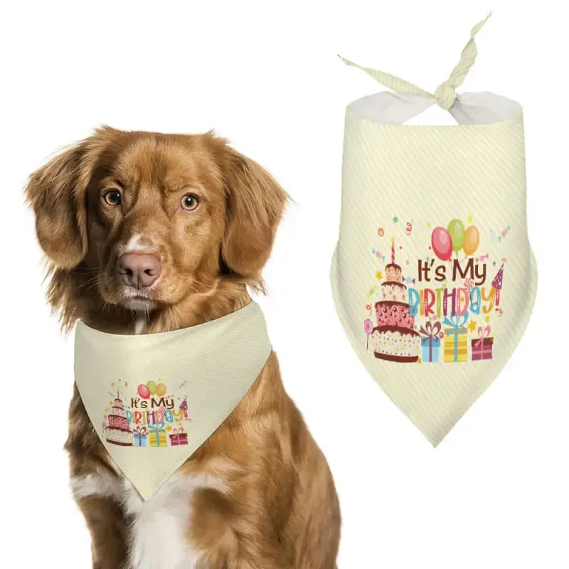 Birthday Pet Scarf for Dogs and Cats to Celebrate Your Furry Friend