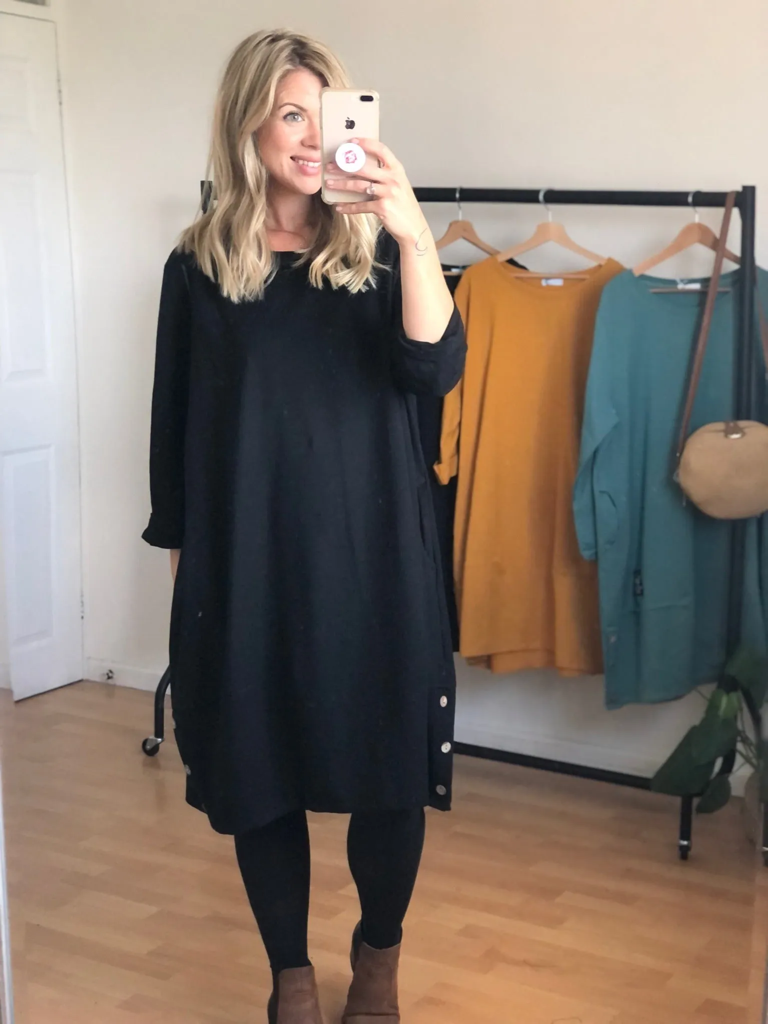 Black Nene Slouch Dress