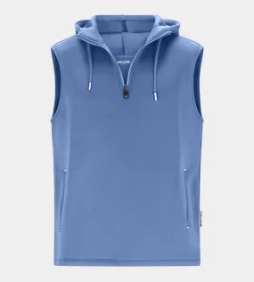 BLAZE SLEEVELESS HOODIE - BLUE