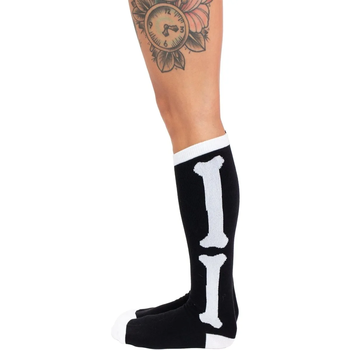 Bone Knit Calf Socks