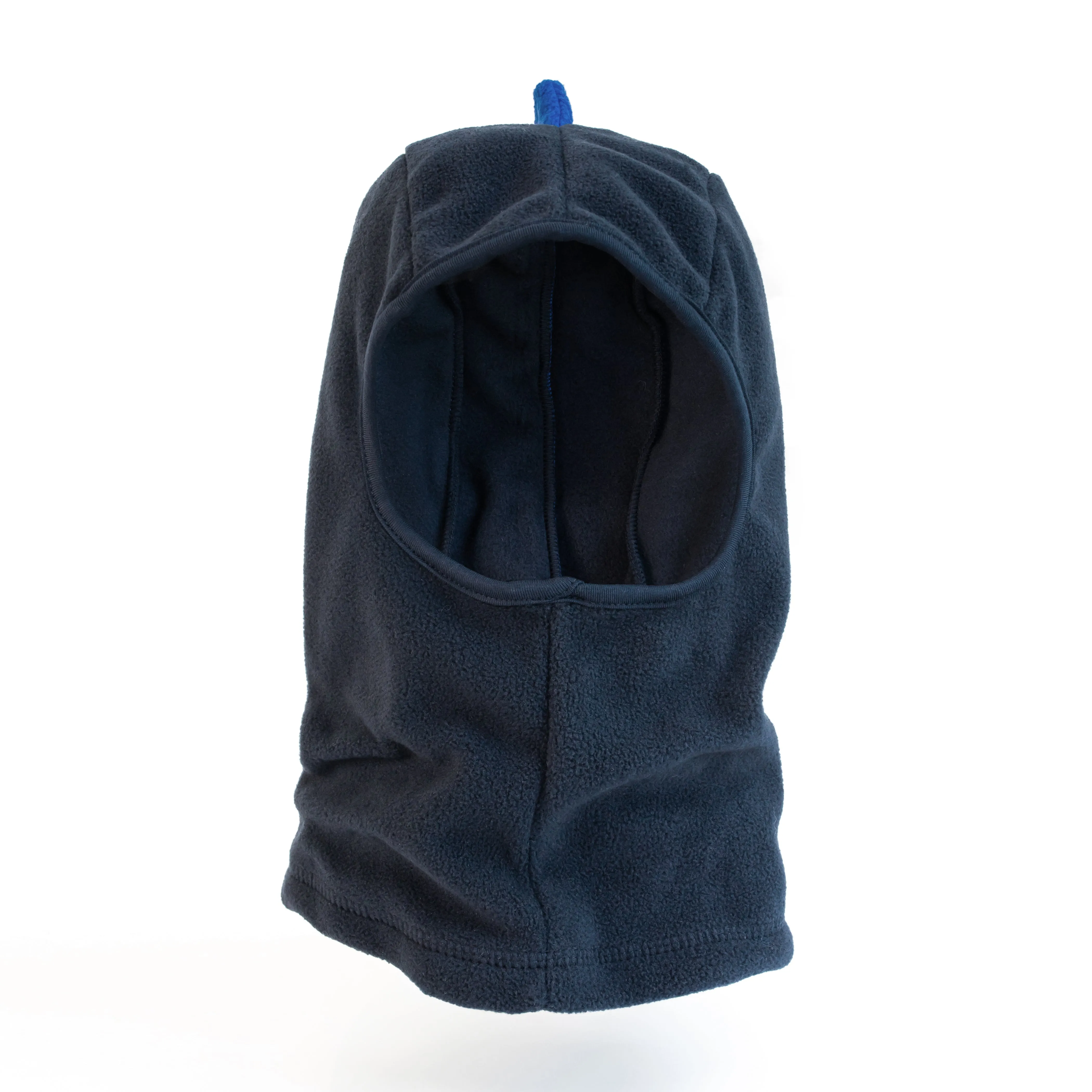 Boy's Black Patrol Blue Dino Spike Fleece Balaclava