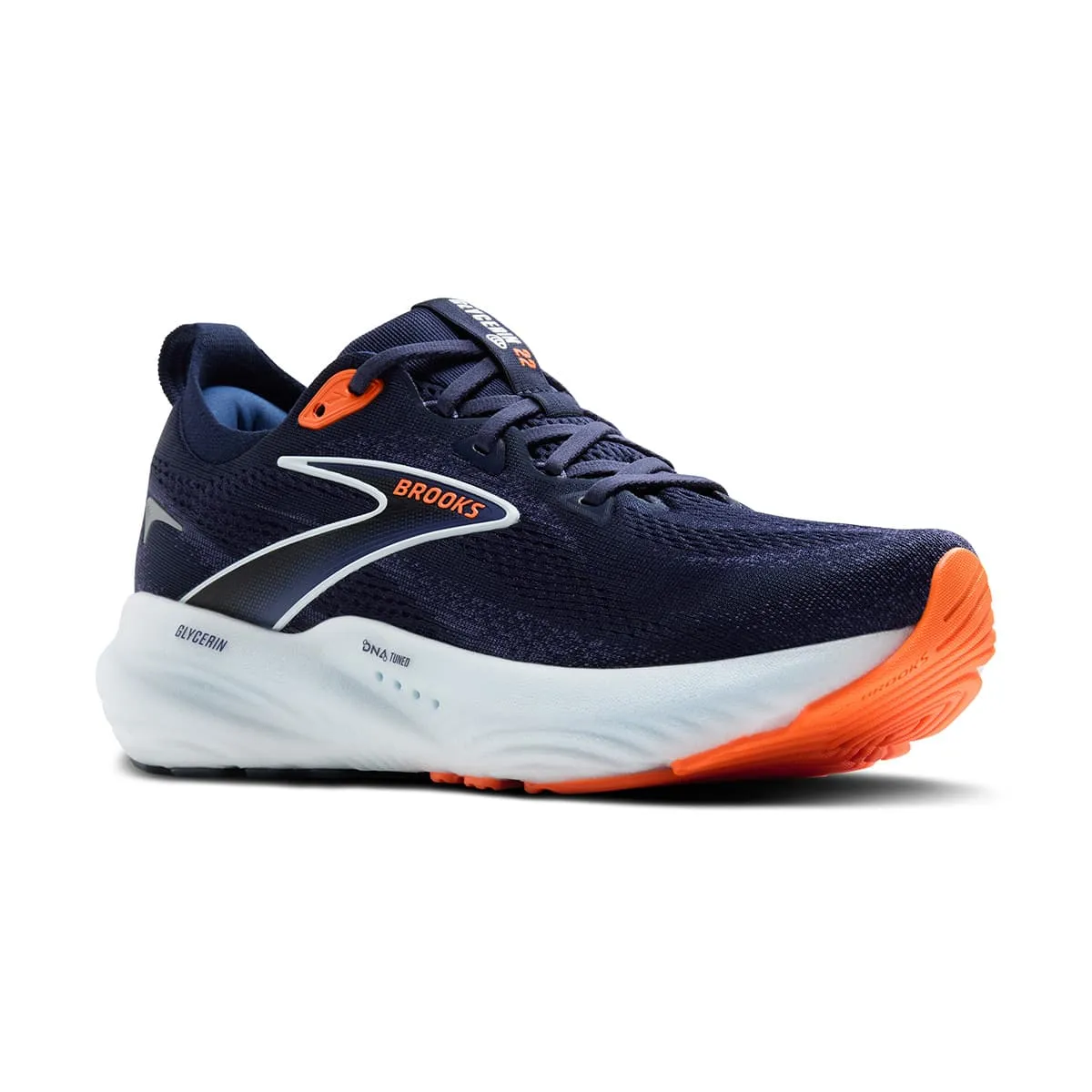 Brooks Glycerin 22 Mens | Peacoat/blue Ribbon/orange