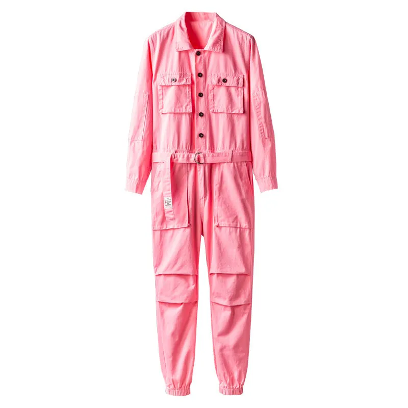 Bubble Gum Colors Solid Jumpsuit