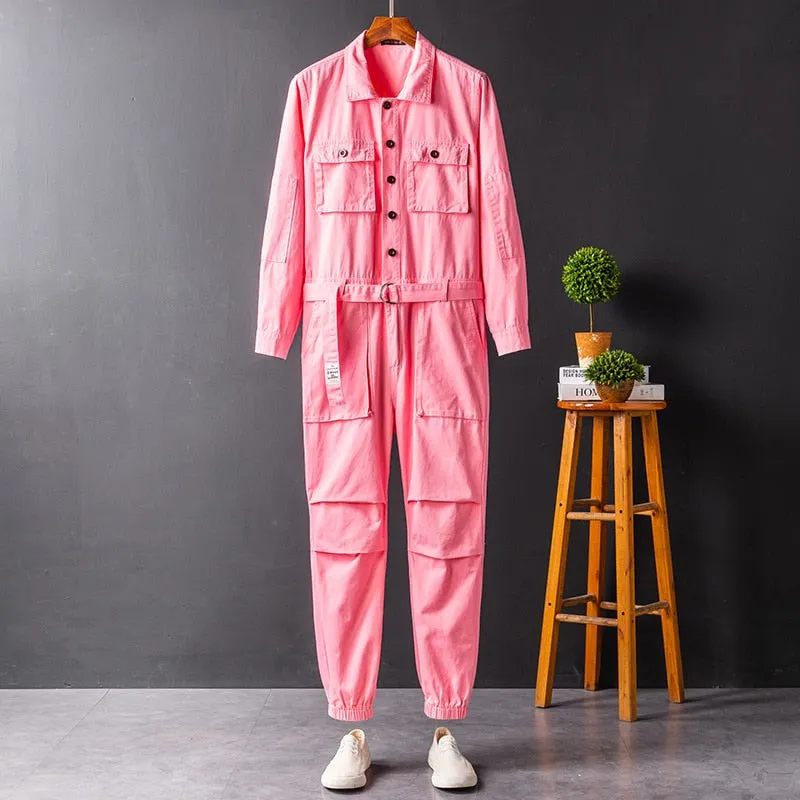 Bubble Gum Colors Solid Jumpsuit