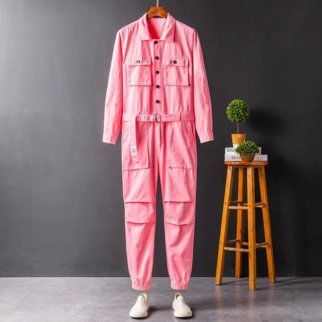 Bubble Gum Colors Solid Jumpsuit