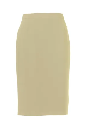 Busy Clothing Womens Beige Pencil Skirt