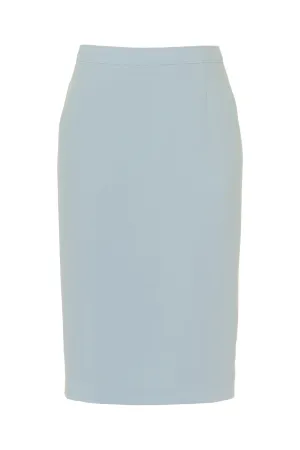 Busy Clothing Womens Light Blue Pencil Skirt