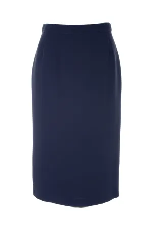 Busy Clothing Womens Navy Pencil Skirt