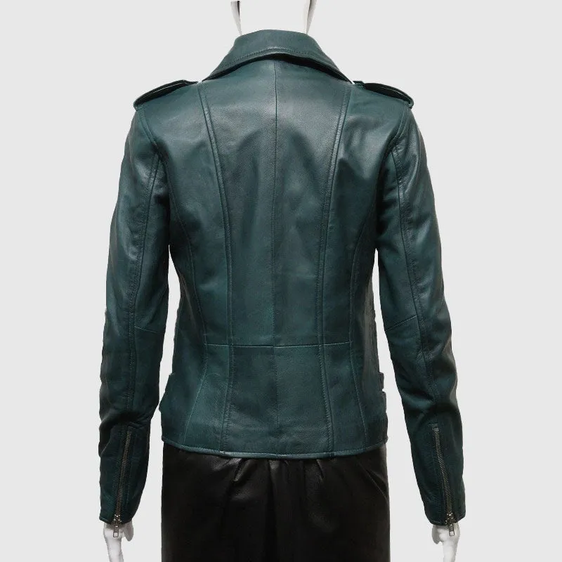 Buy Best Quality Leather Jacket Real Soft Nappa Lamb Leather Jacket For Women