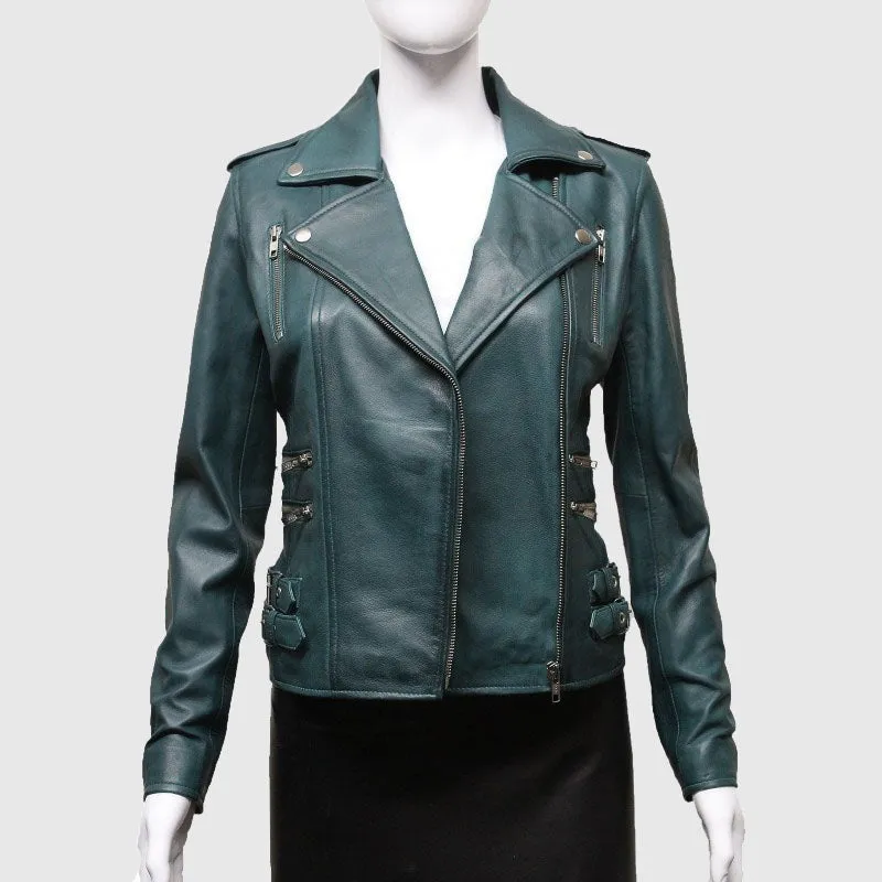 Buy Best Quality Leather Jacket Real Soft Nappa Lamb Leather Jacket For Women