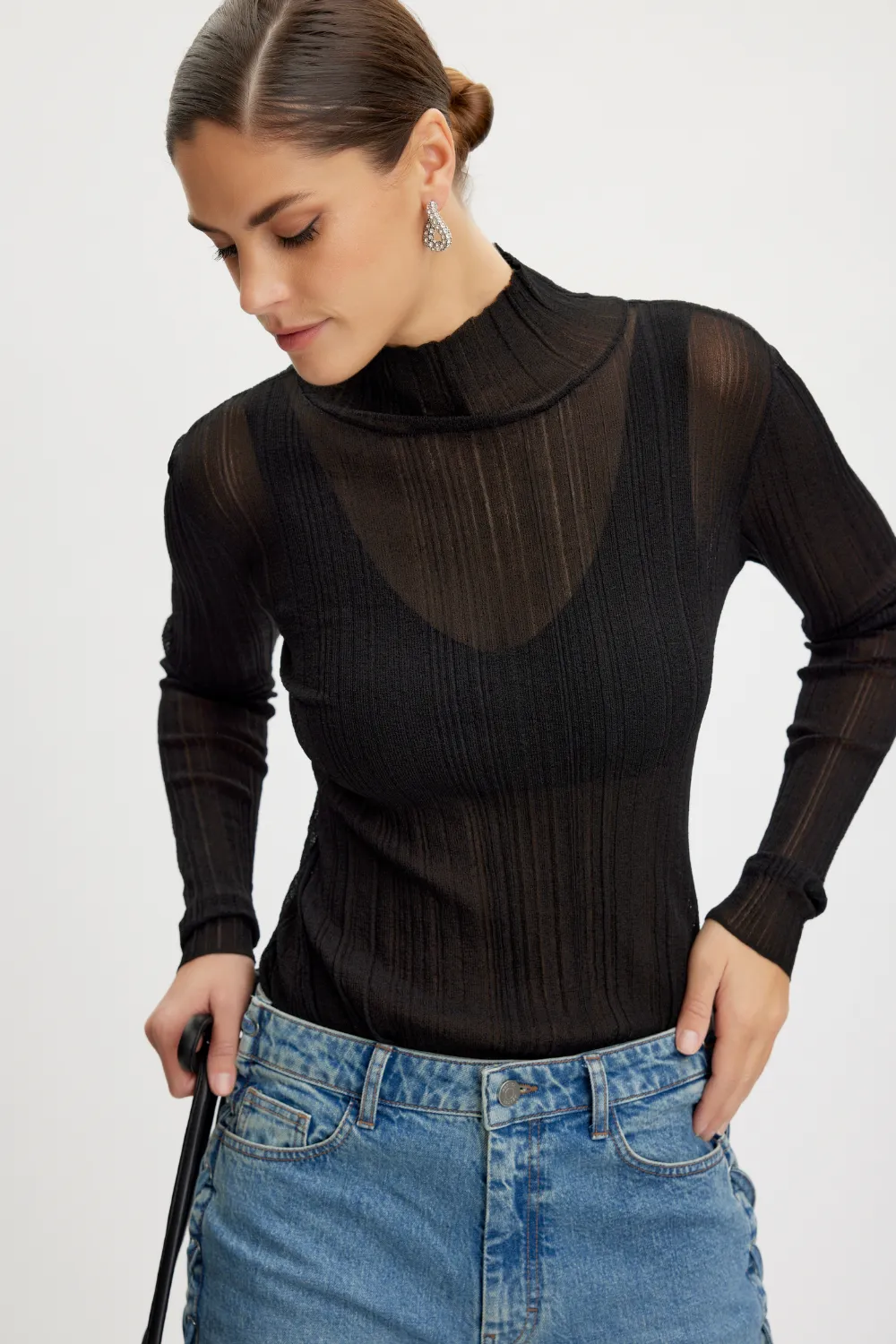 Caliz Turtleneck in Black