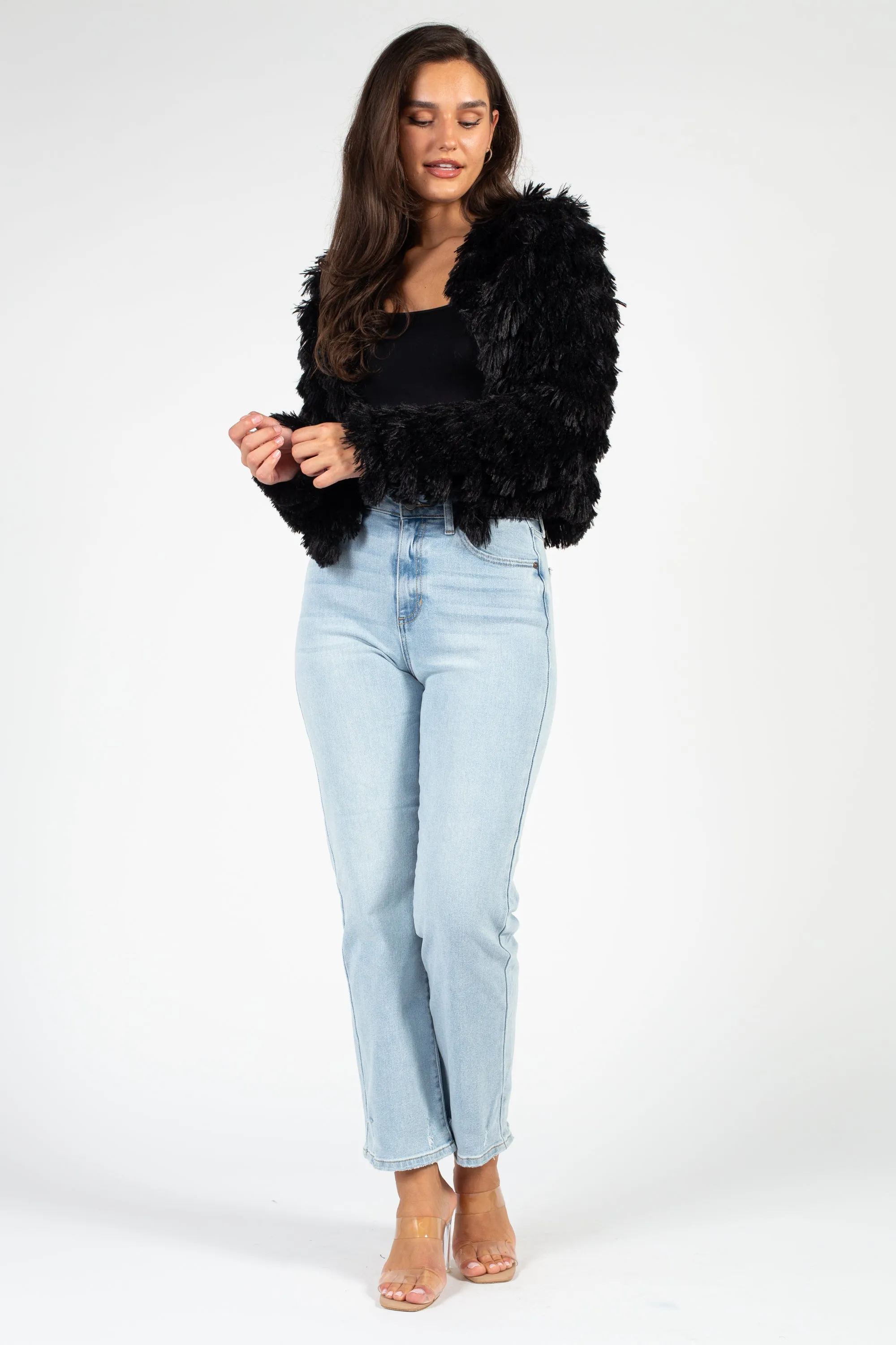 Callie Shaggy Fringe Jacket