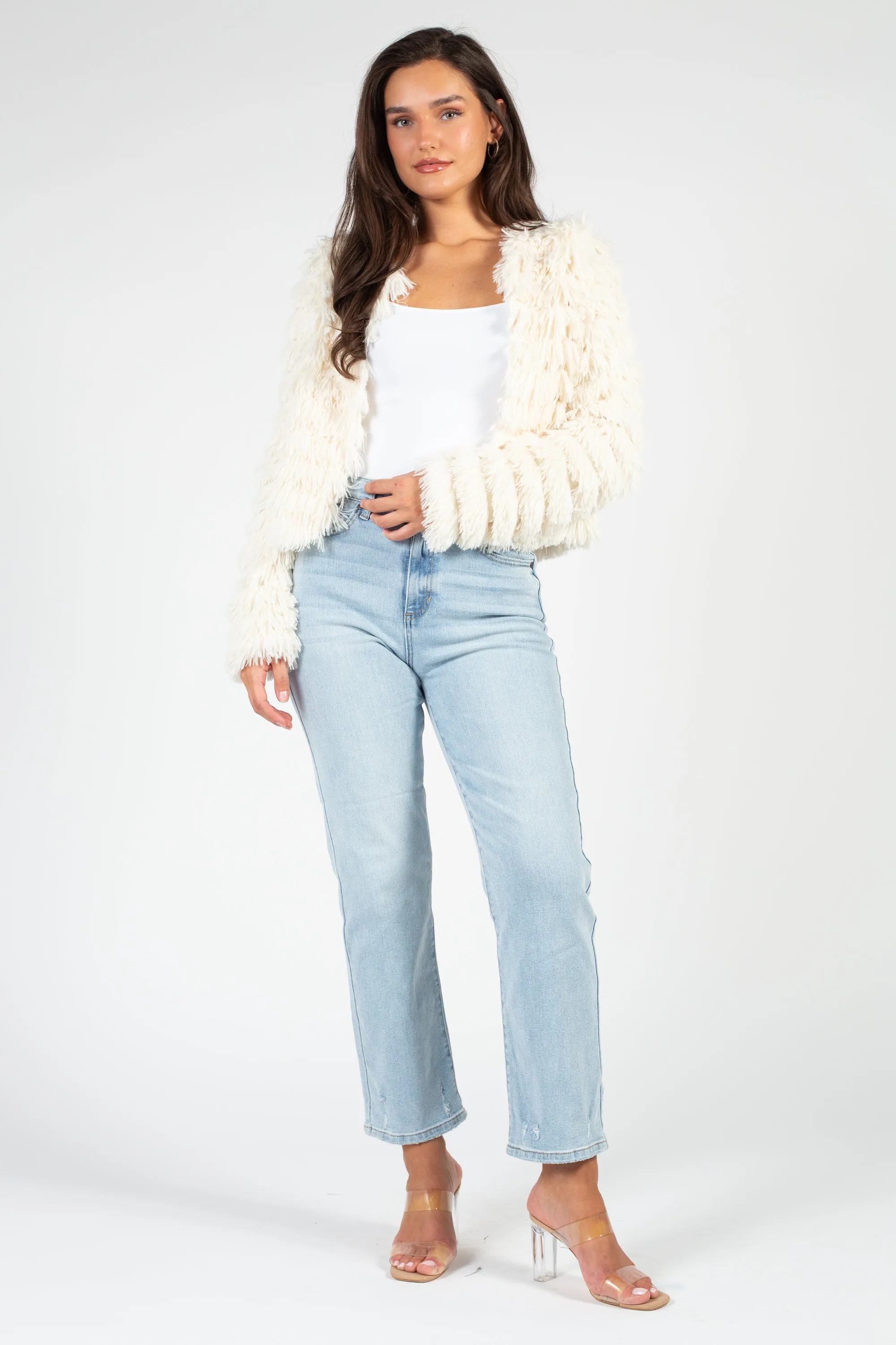 Callie Shaggy Fringe Jacket