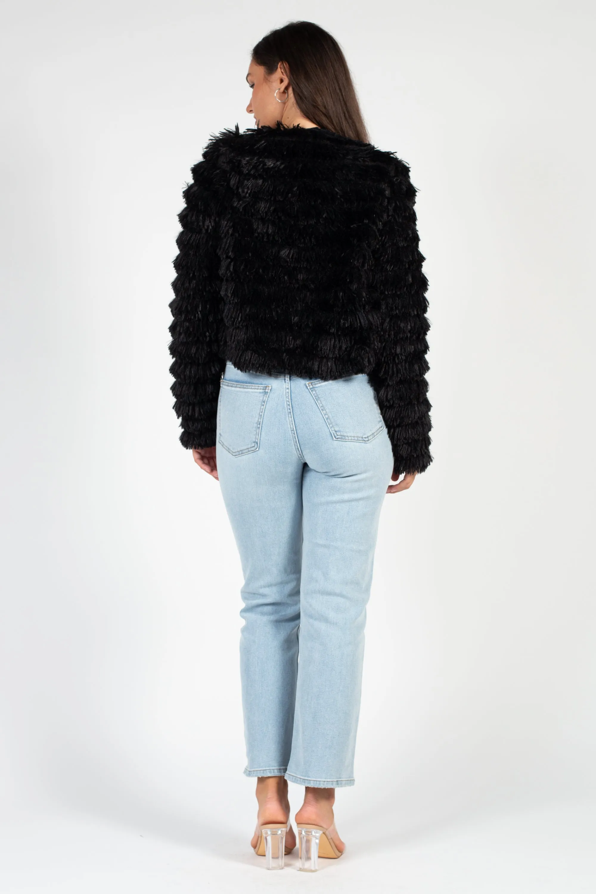 Callie Shaggy Fringe Jacket