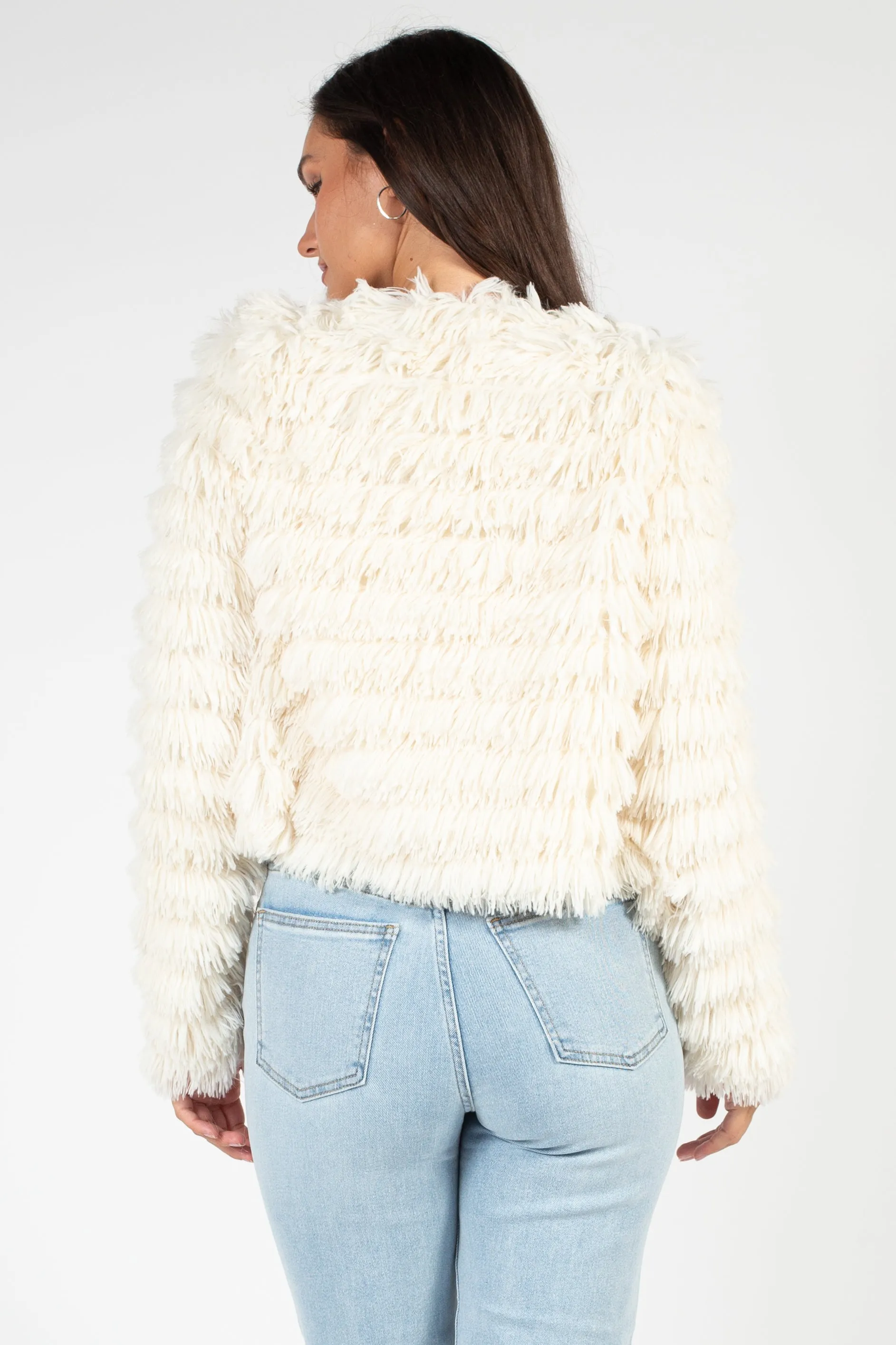 Callie Shaggy Fringe Jacket