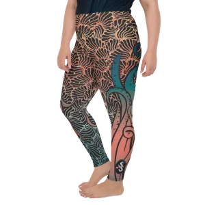 Camouflage Octopus Leggings Plus Size (Warehouse)