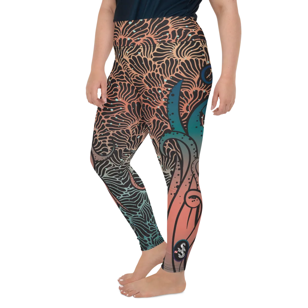 Camouflage Octopus Leggings Plus Size (Warehouse)