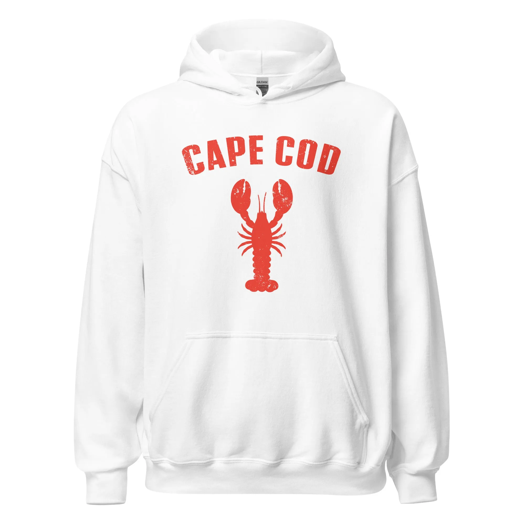 Cape Cod, MA Lobster Hoodie - Classic Summer Beach Vibe Sweatshirt