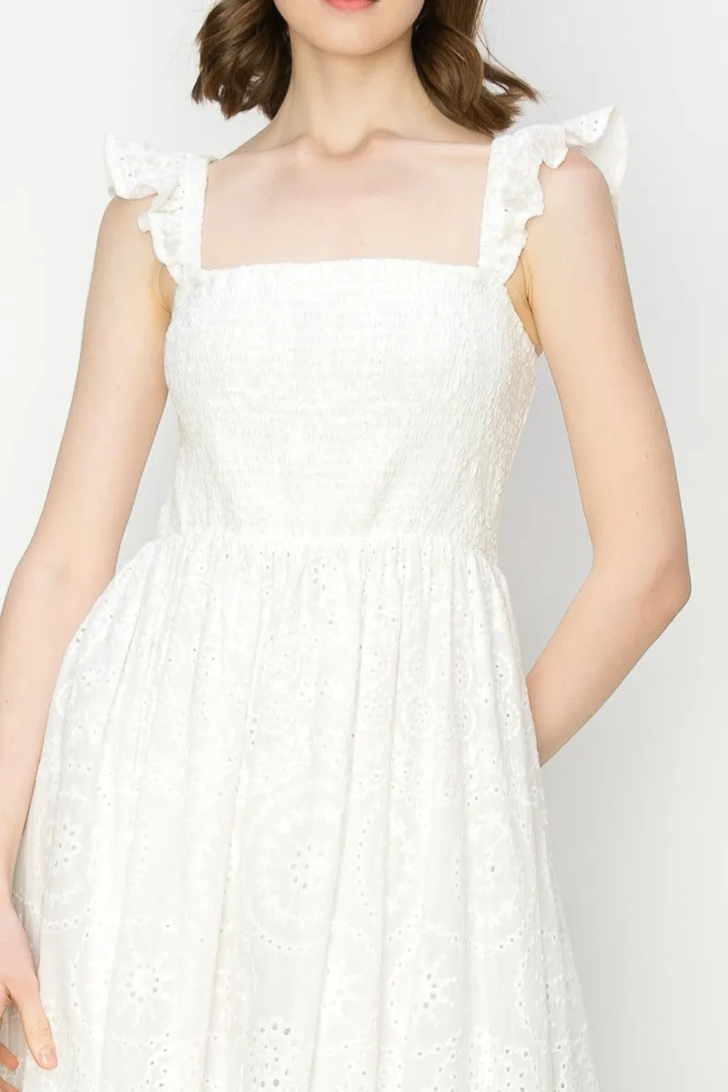 Cape May Eyelet Midi Dress